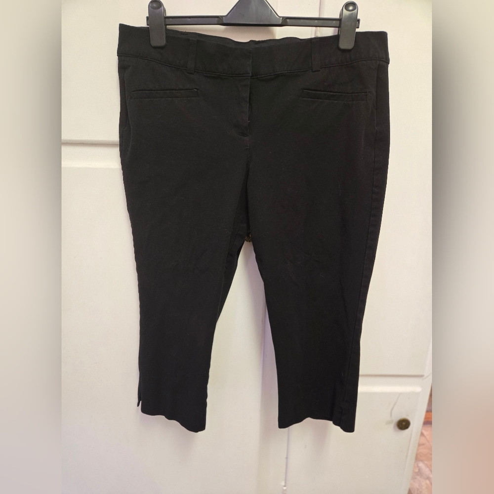 Lane Bryant Black Capris